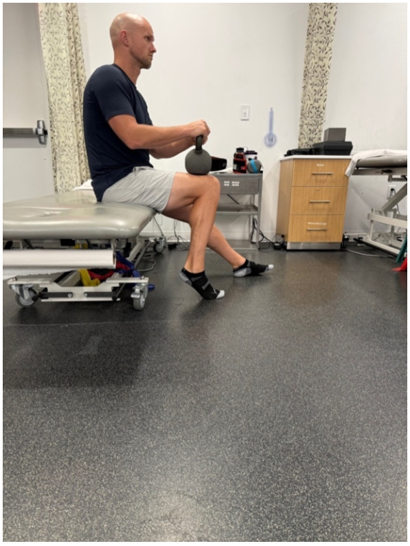 Seated ankle plantar flexor isotonics