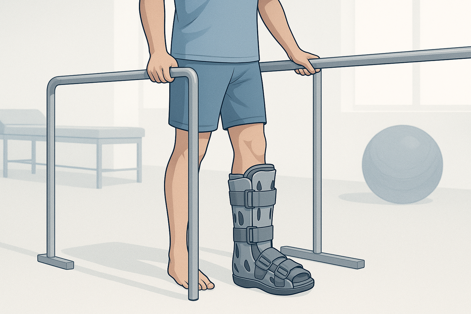 Hero image for article "How to walk again after Achilles rupture surgery"